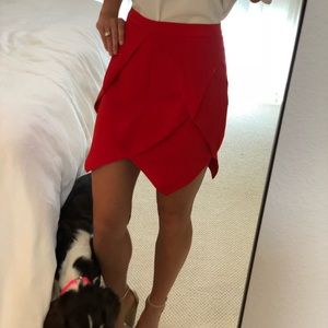 Red skirt